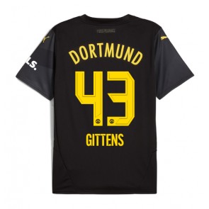 Borussia Dortmund Jamie Bynoe-Gittens #43 Venkovní Dres 2024-25 Krátký Rukáv